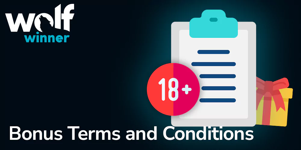Bonus Terms and Conditions at wolf winner