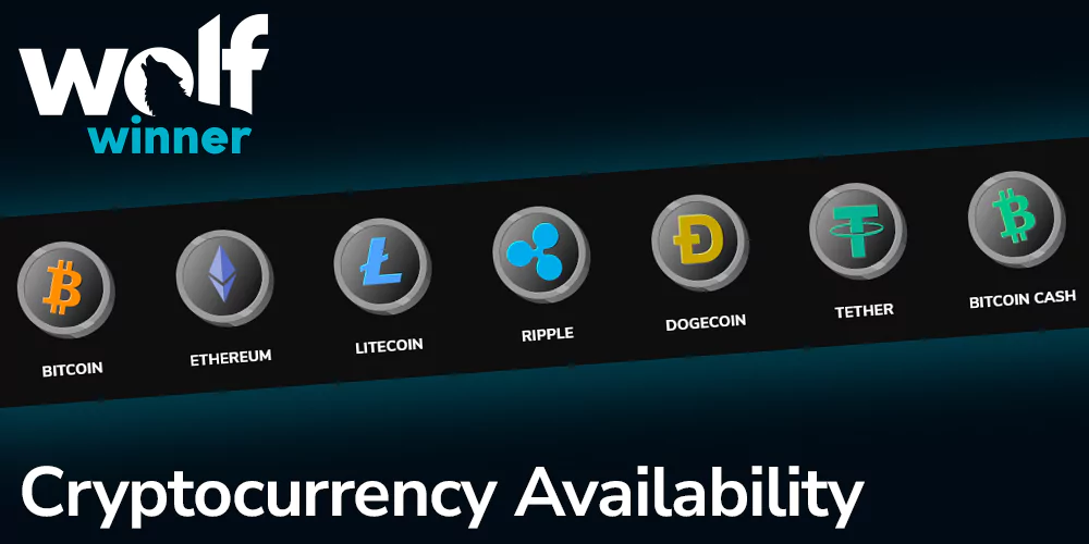 Cryptocurrency Availability at wolf winner